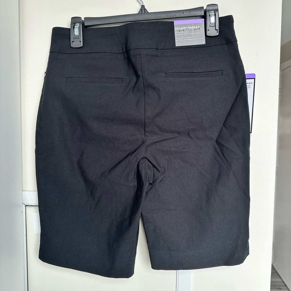 Hilary Radley Classic Black Women's Bermuda Shorts Size 4 - Picture 5 of 10